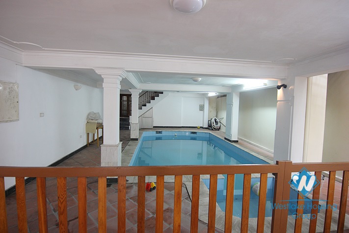 Lovely swimming pool house for rent on To Ngoc Van, Tay Ho